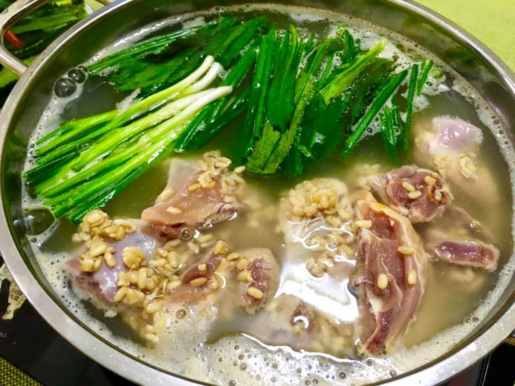 lẩu gà dấm bổng