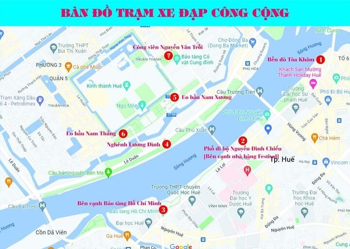 Cho thuê xe đạp ở Huế